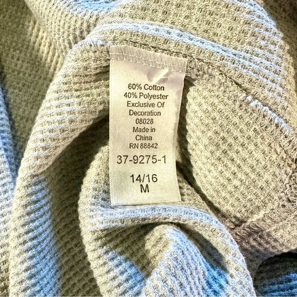 Woman Within Sz 14/16 Thermal Henley Shirt - Picture 4 of 4